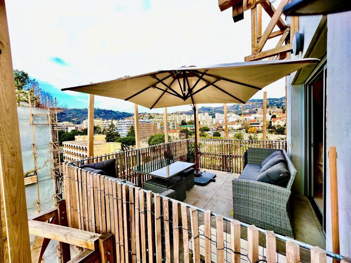 Aparthotel Riviera - Superbe 3 Pieces Avec Terrasse Plein Sud Et Parking Ac- La Terrasse Du Jardin Du Ray Nice Exteriér fotografie
